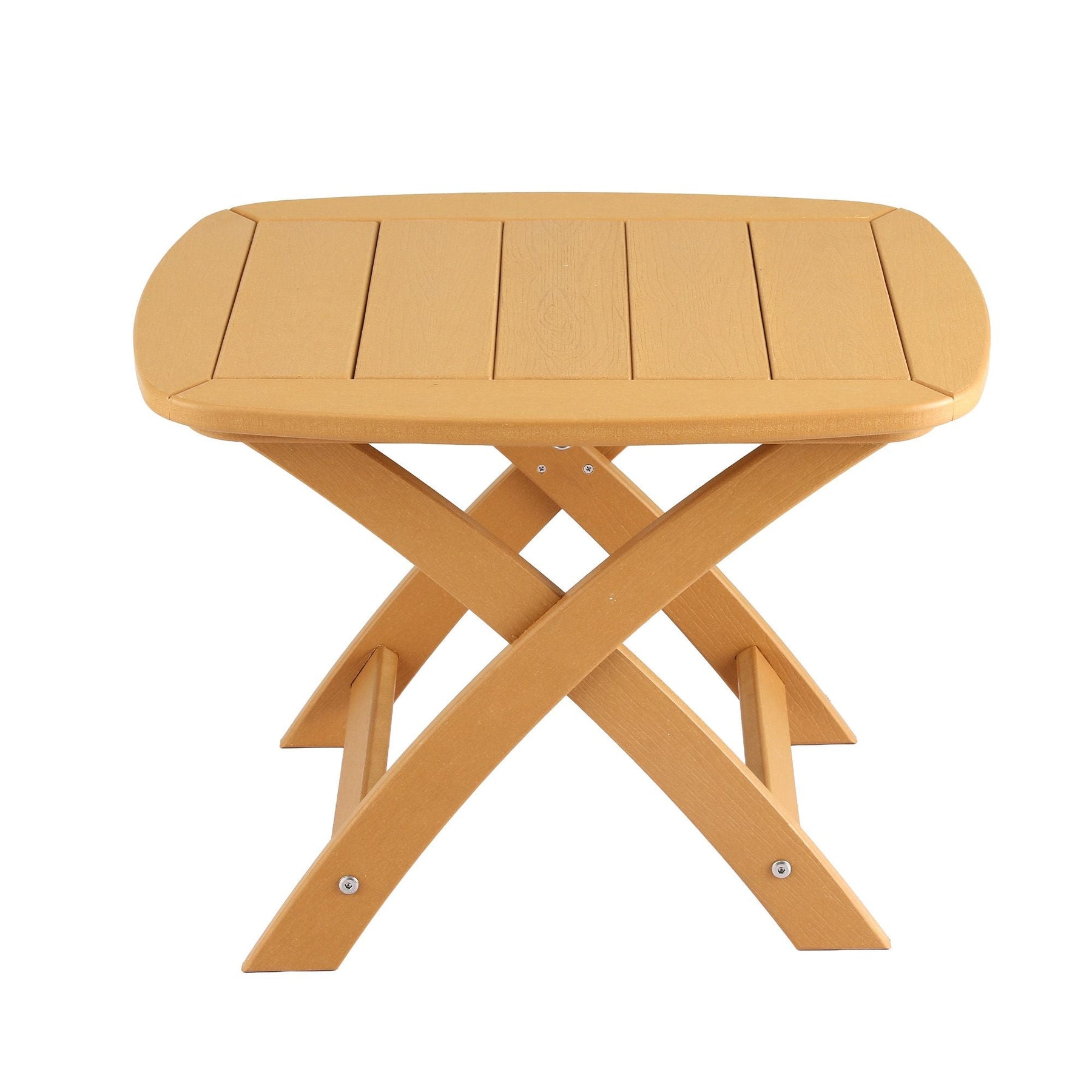 Gardeon Outdoor Coffee Side Table HDPE Desk Indoor Patio Furniture Garden Natural - SportZone.co.nz