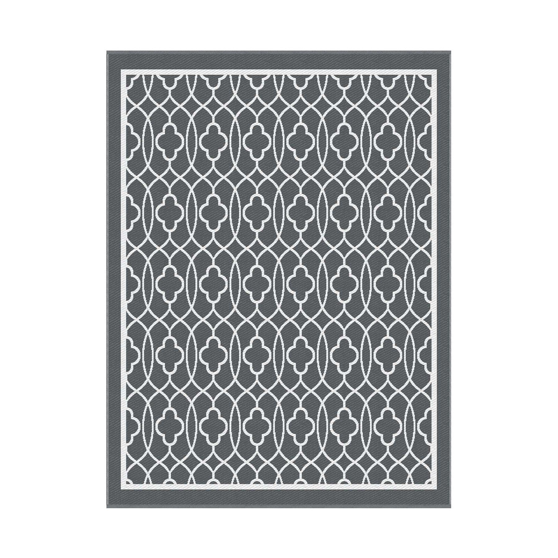 Gardeon Outdoor Rugs 274x366cm Large Carpet Reversible Area Mat PP Dual - Sided Patio Rug - SportZone.co.nz
