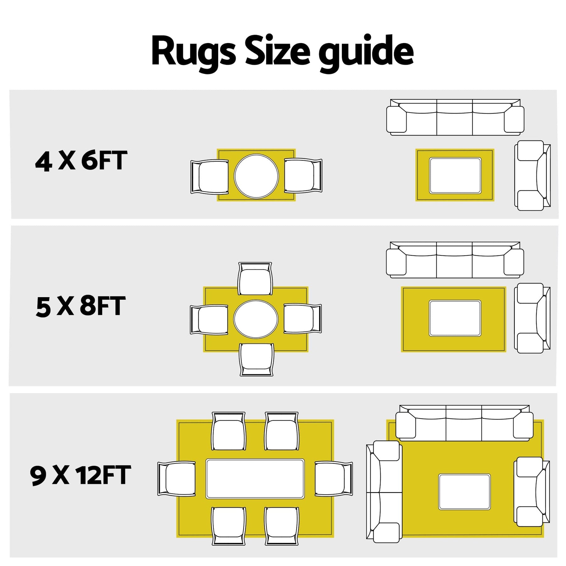 Gardeon Outdoor Rugs 274x366cm Large Carpet Reversible Area Mat PP Dual - Sided Patio Rug Light Blue - SportZone.co.nz