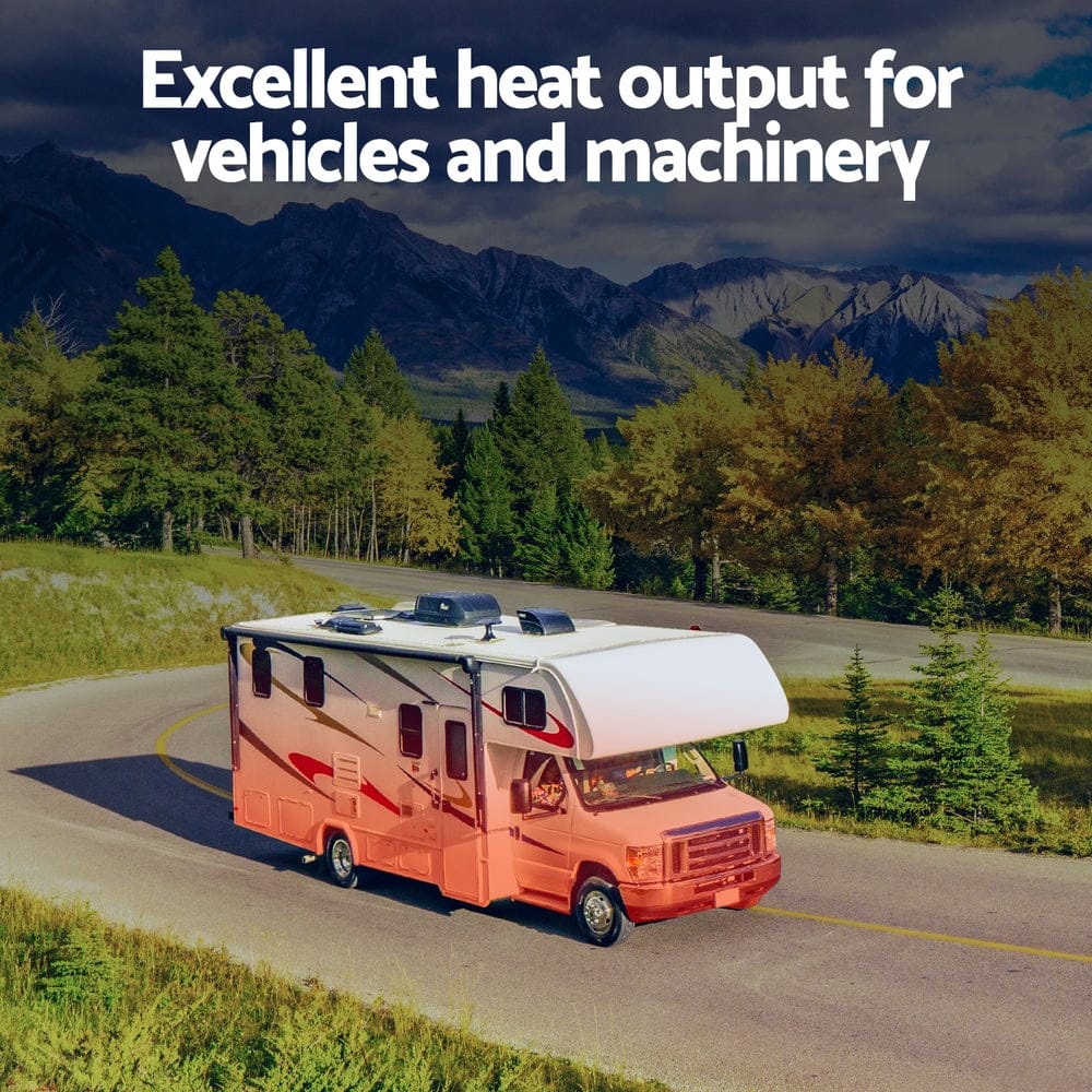 Giantz 12V 5KW Diesel Air Heater with Remote Control for Cars, RVs, and Indoor Use - SportZone.co.nz