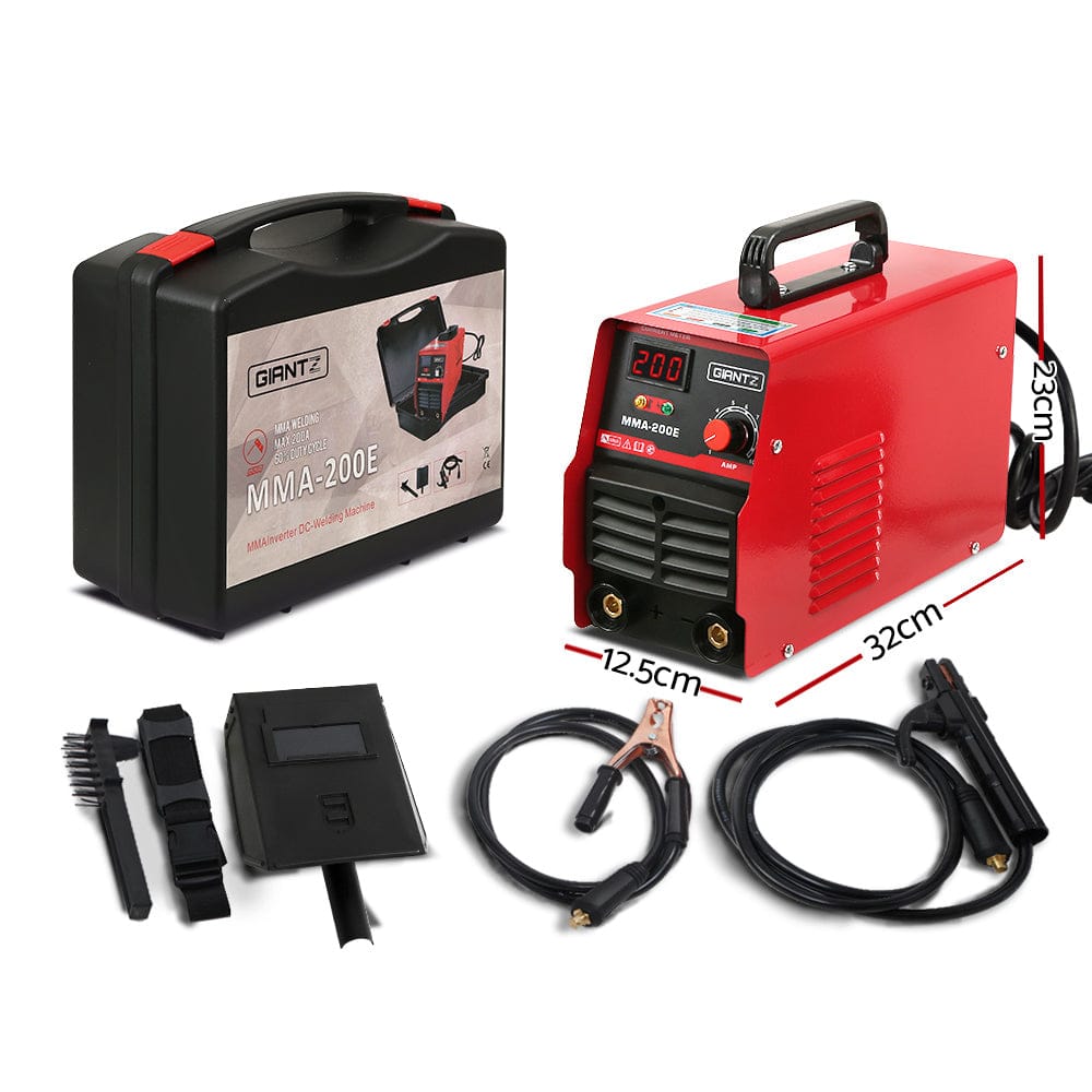 Giantz 200 Amp Inverter Welder MMA ARC DC IGBT Welding Machine Stick Portable - SportZone.co.nz
