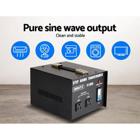 Giantz 2000 Watt Step Down Transformer - SportZone.co.nz