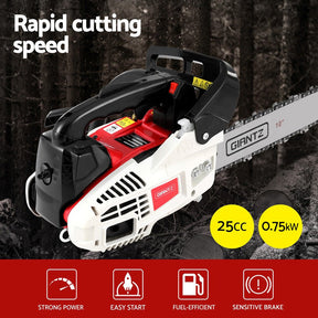 Giantz 25cc Petrol Chainsaw 10" Bar E-Start Tree Pruning Chain Saw - SportZone.co.nz