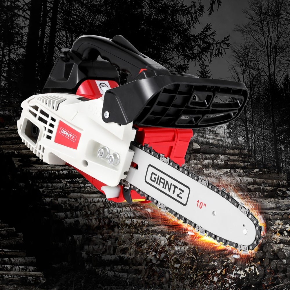 Giantz 25cc Petrol Chainsaw 10" Bar E-Start Tree Pruning Chain Saw - SportZone.co.nz