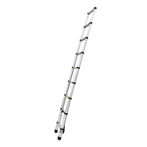 Giantz 2.6M Telescopic Ladder Aluminium Extension Extendable Steps Adjustable Height - SportZone.co.nz