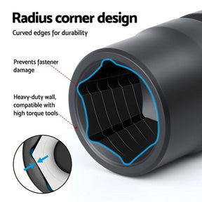 Giantz 30Pc 1/2" Drive Socket Set Cr - V Steel 8 - 32mm Workshop Repair - SportZone.co.nz