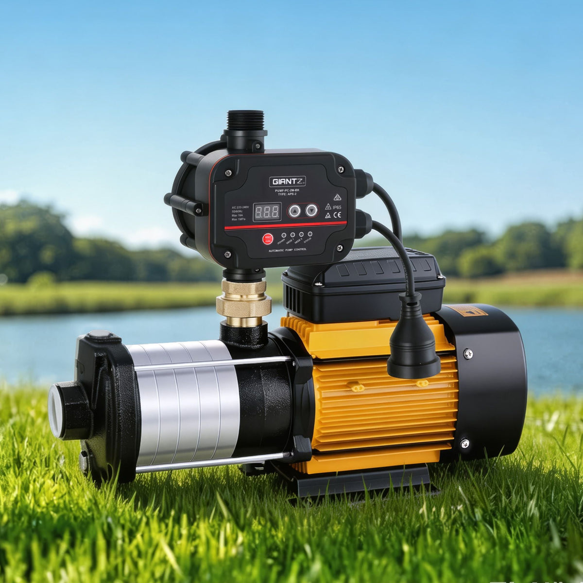 Giantz 6-Stage Water Pump Auto Controller Farm Irrigation Stainless Max. 2500W - SportZone.co.nz