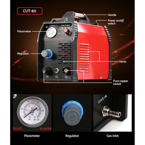 Giantz 60 Amp Inverter Welder Cutter Gas DC iGBT Welding Machine Portable - SportZone.co.nz