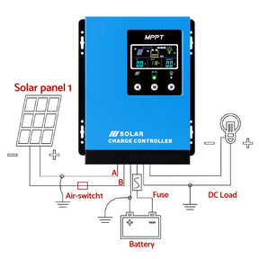 Giantz 60A MPPT Solar Charge Controller Auto 12V/24V/36V/48V Battery Regulator - SportZone.co.nz