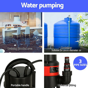 Giantz 750W Water Pump Dirty Submersible Sump Swim Pool Flooding Pond Clean - SportZone.co.nz