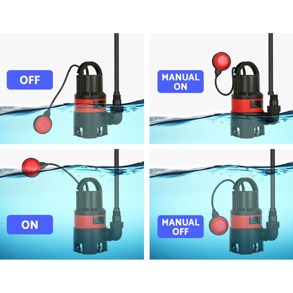 Giantz 750W Water Pump Dirty Submersible Sump Swim Pool Flooding Pond Clean - SportZone.co.nz