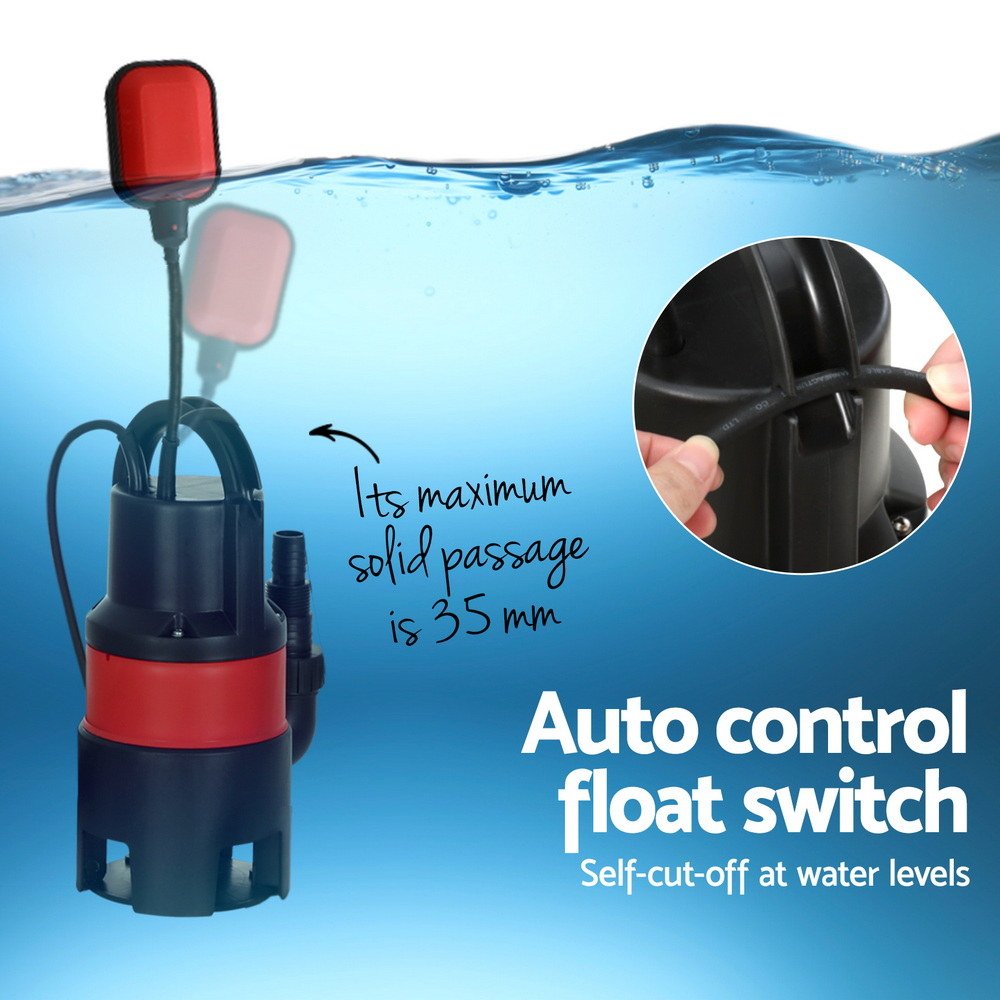 Giantz 750W Water Pump Dirty Submersible Sump Swim Pool Flooding Pond Clean - SportZone.co.nz