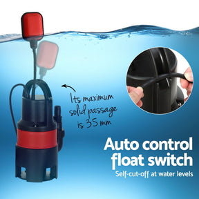 Giantz 750W Water Pump Dirty Submersible Sump Swim Pool Flooding Pond Clean - SportZone.co.nz