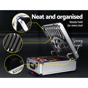 Giantz 786pcs Tool Kit Trolley Case Mechanics Box Toolbox Portable DIY Set - SportZone.co.nz