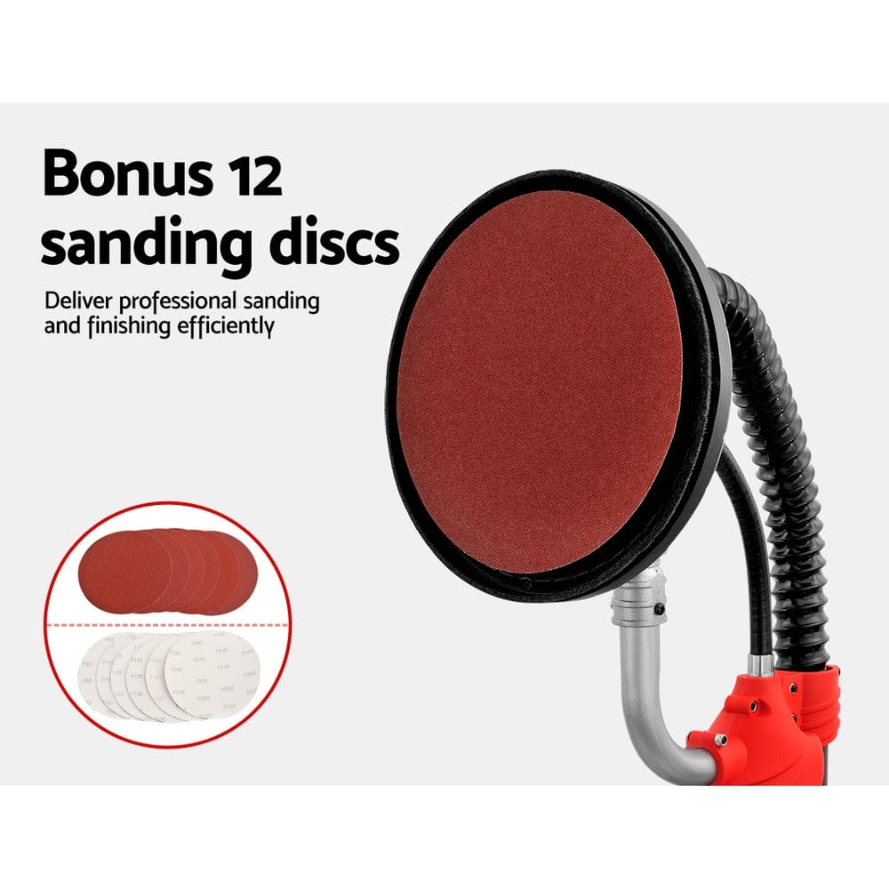 Giantz 800W Drywall Sander Plaster Wall Board Dust - SportZone.co.nz