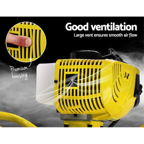 Giantz 80CC Post Hole Digger 200mm Petrol Drill Auger Extension Bits - SportZone.co.nz