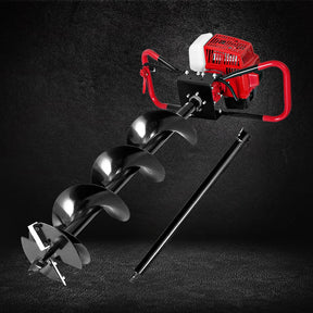 Giantz 80CC Post Hole Digger 200mm Petrol Drill Extension Auger Bits - SportZone.co.nz