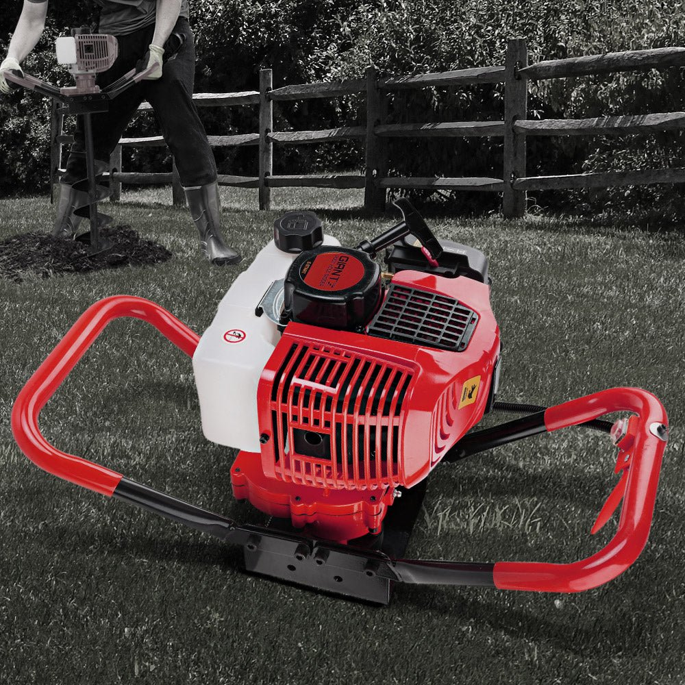 Giantz 80CC Post Hole Digger Motor Only Petrol Engine Red - SportZone.co.nz