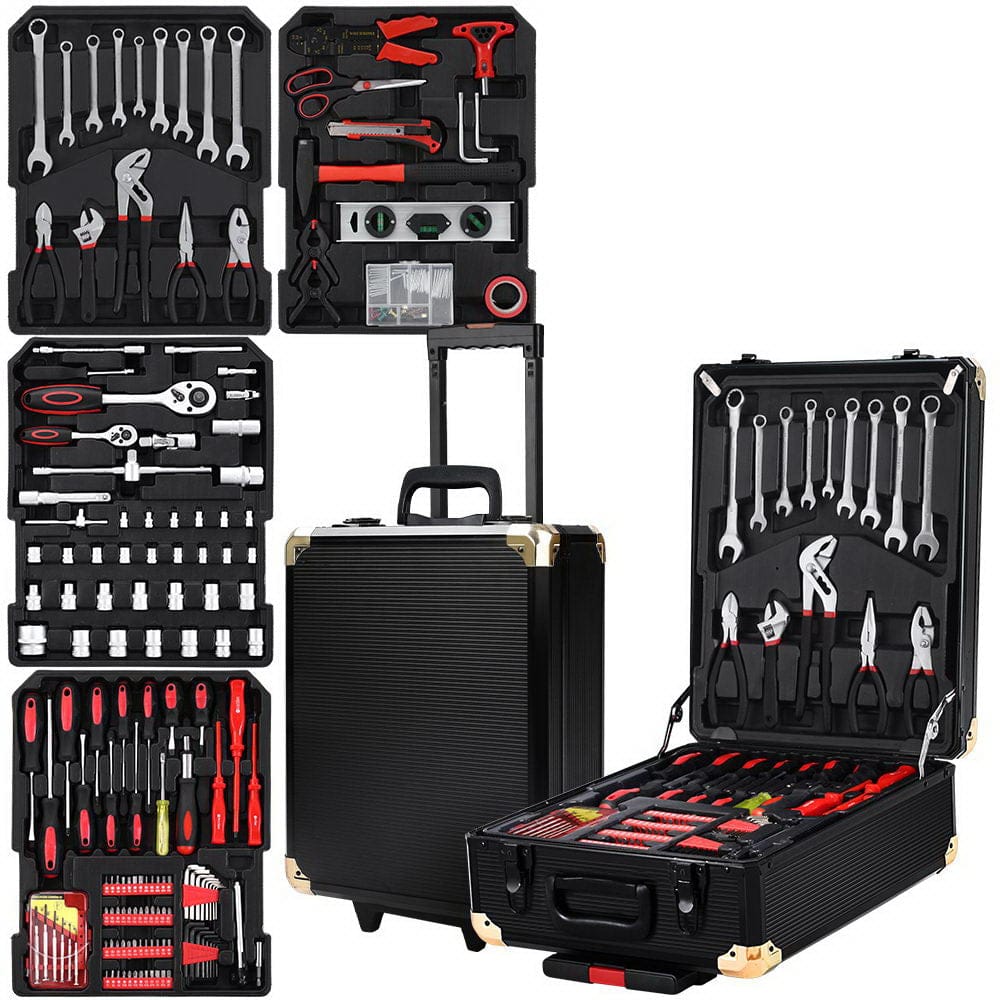 Giantz 816pcs Tool Kit Trolley Case Mechanics Box Toolbox Portable DIY Set - SportZone.co.nz