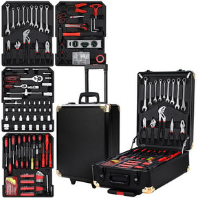 Giantz 816pcs Tool Kit Trolley Case Mechanics Box Toolbox Portable DIY Set - SportZone.co.nz