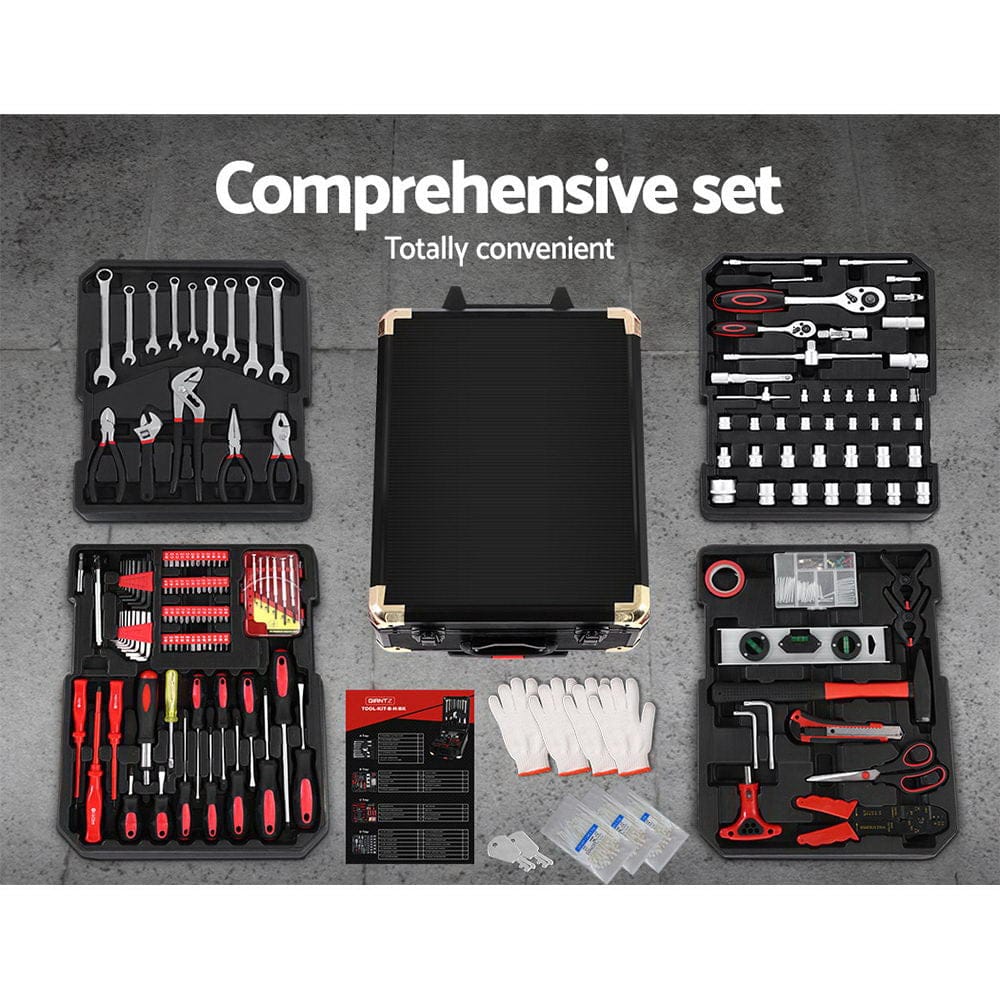 Giantz 816pcs Tool Kit Trolley Case Mechanics Box Toolbox Portable DIY Set - SportZone.co.nz