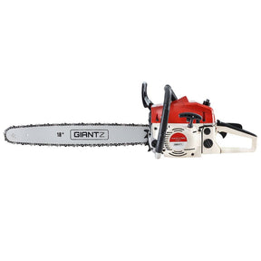 Giantz Chainsaw Petrol 45CC 18" Bar Commercial E - Start Pruning Chain Saw - SportZone.co.nz