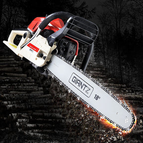 Giantz Chainsaw Petrol 45CC 18" Bar Commercial E - Start Pruning Chain Saw - SportZone.co.nz