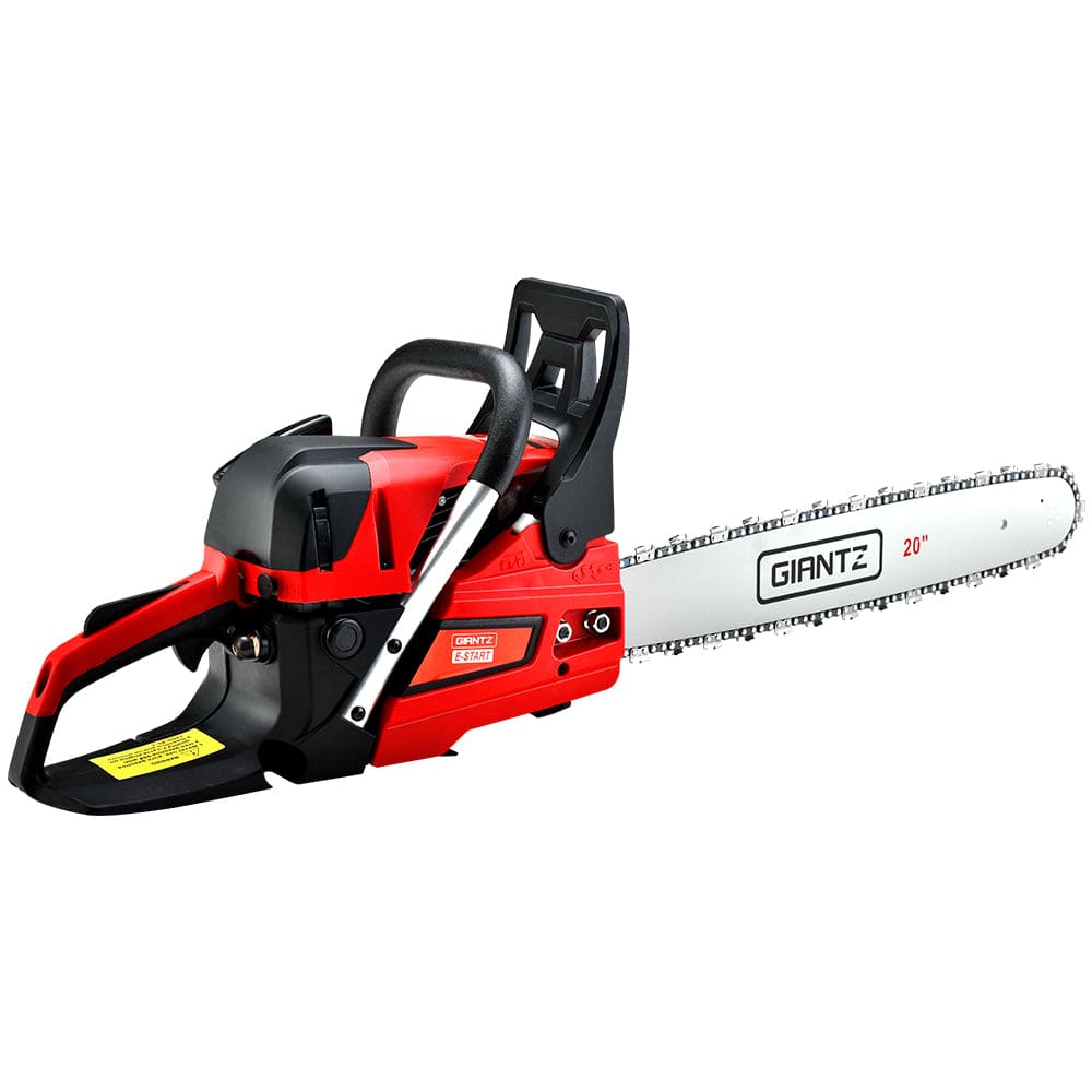 Giantz Chainsaw Petrol 52CC 20" Bar Commercial E - Start Pruning Chain Saw - SportZone.co.nz