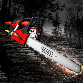 Giantz Chainsaw Petrol 58CC 22" Bar Commercial E - Start Pruning Chain Saw - SportZone.co.nz