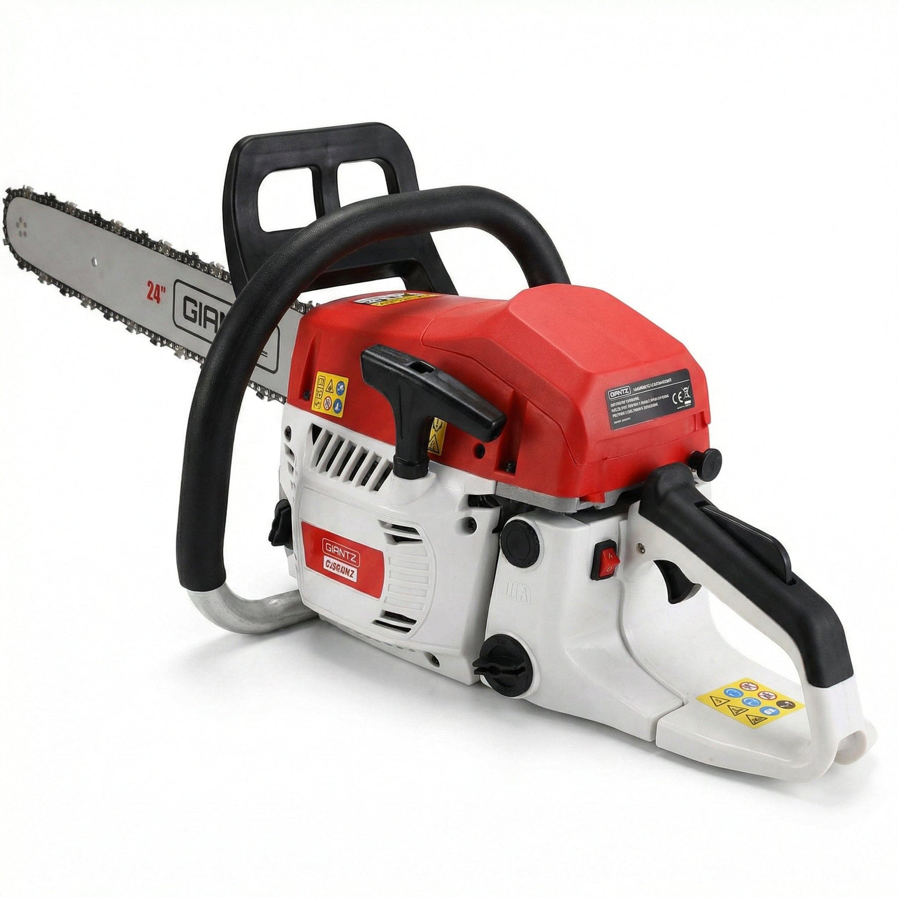 Giantz Chainsaw Petrol 62CC 24" Bar Commercial E - Start Pruning Chain Saw - SportZone.co.nz