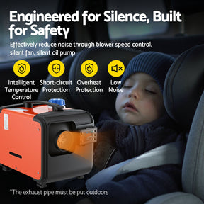 Giantz Diesel Air Heater All - in - one 12/24V 5KW LCD Remote Control for Car RV Indoors machinery - SportZone.co.nz