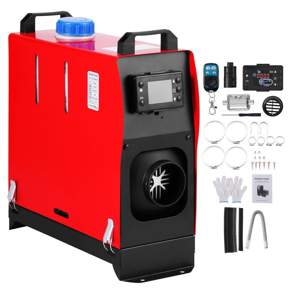 Giantz Diesel Air Heater All-in-one 12V 5KW LCD Remote Control for Car RV Indoors 2025 caravan machinery - SportZone.co.nz