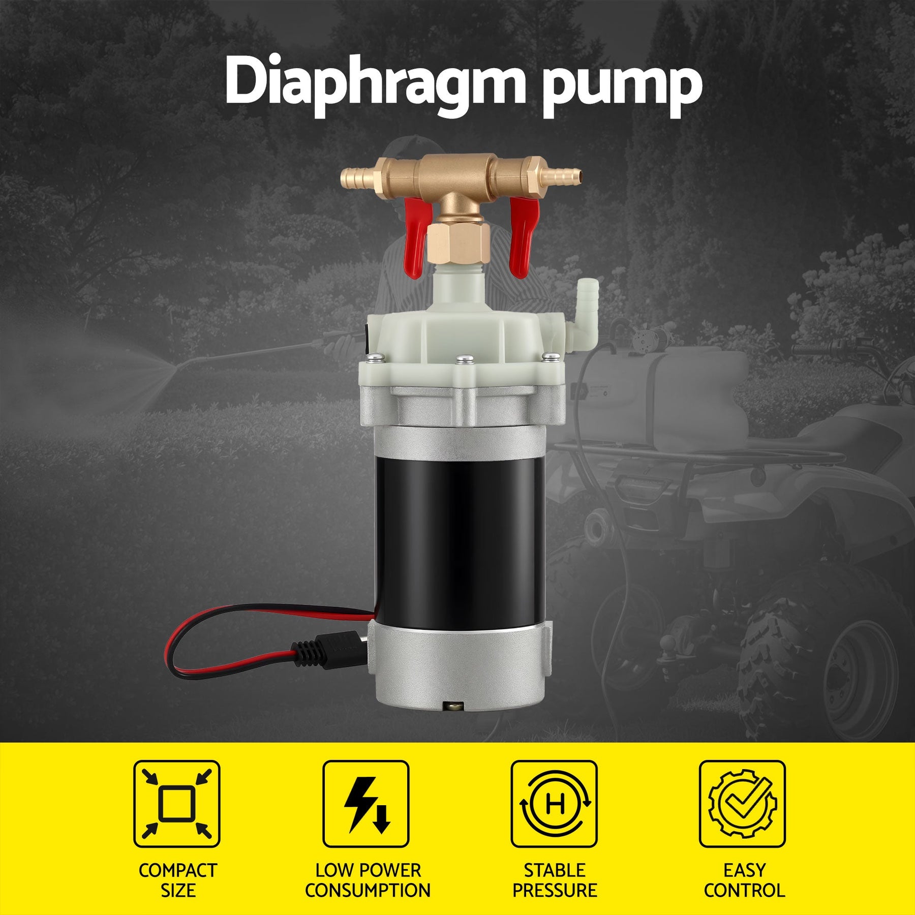 Giantz Garden Pump Sprayer Pressure Sprayer Pump 12V Diaphragm Sprayer Pump - SportZone.co.nz
