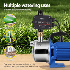 Giantz Garden Water Jet Pump Auto Controller 1100W Tank Rain Farm Irrigation - SportZone.co.nz