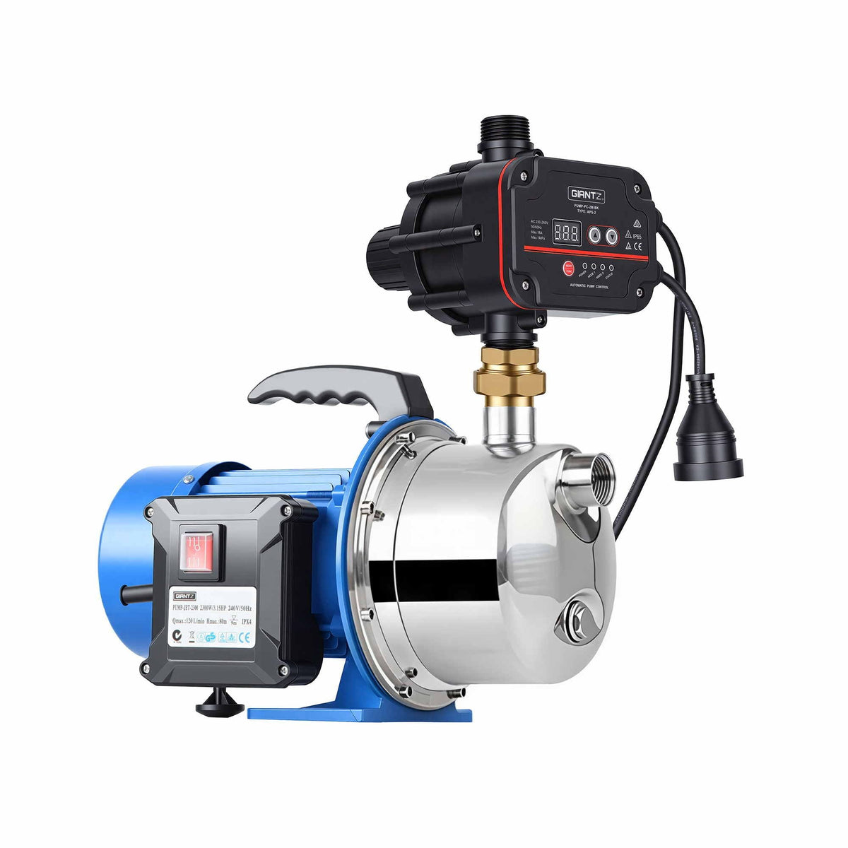 Giantz Garden Water Jet Pump Auto Controller 1100W Tank Rain Farm Irrigation - SportZone.co.nz