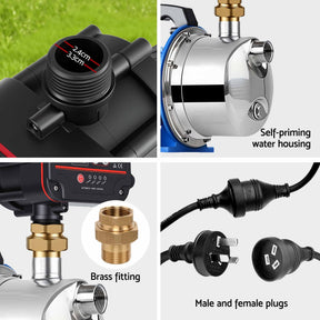 Giantz Garden Water Jet Pump Auto Controller 1100W Tank Rain Farm Irrigation - SportZone.co.nz