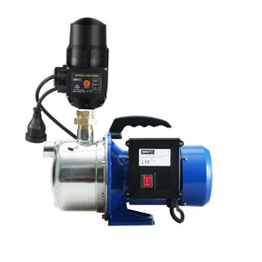 Giantz Garden Water Jet Pump High Pressure 1100W Tank Rain Farm Irrigation Black - SportZone.co.nz