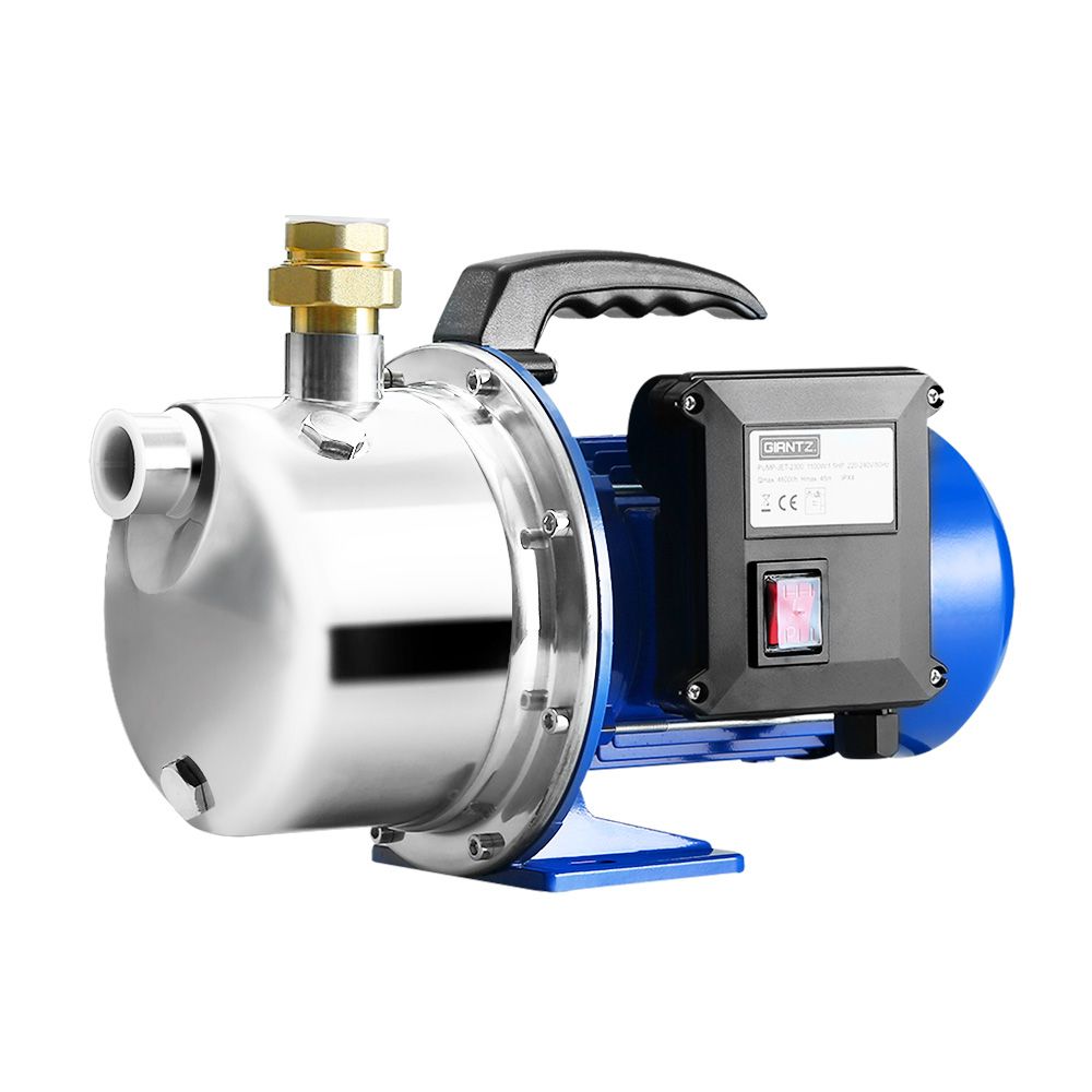 Giantz Garden Water Jet Pump High Pressure 1100W Tank Rain Farm Irrigation House - SportZone.co.nz