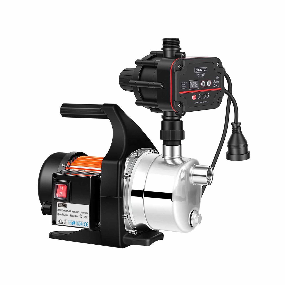 Giantz Garden Water Pump Auto Controller Tank Farm Irrigation House 800W Max. - SportZone.co.nz