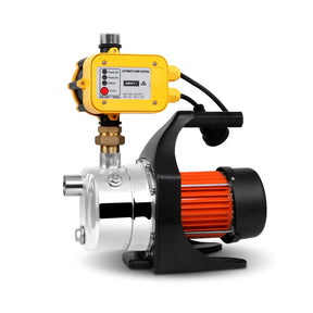 Giantz Garden Water Pump High Pressure 1500W Tank Rain Farm Irrigation House Yellow - SportZone.co.nz