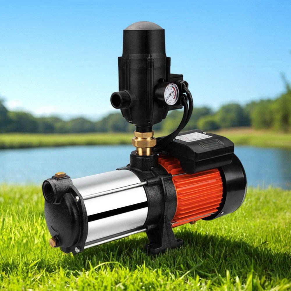 Giantz Garden Water Pump High Pressure 1800W 5-Stage Tank Irrigation Black - SportZone.co.nz