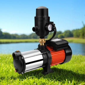 Giantz Garden Water Pump High Pressure 1800W 5-Stage Tank Irrigation Black - SportZone.co.nz
