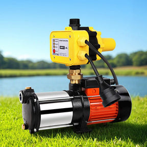 Giantz Garden Water Pump High Pressure 1800W 5-Stage Tank Irrigation Yellow - SportZone.co.nz