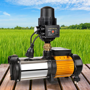 Giantz Garden Water Pump High Pressure 2000W 4 - Stage Tank Irrigation Black - SportZone.co.nz