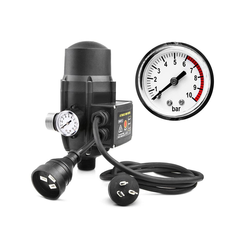 Giantz Garden Water Pump High Pressure 2000W 4 - Stage Tank Irrigation Black - SportZone.co.nz