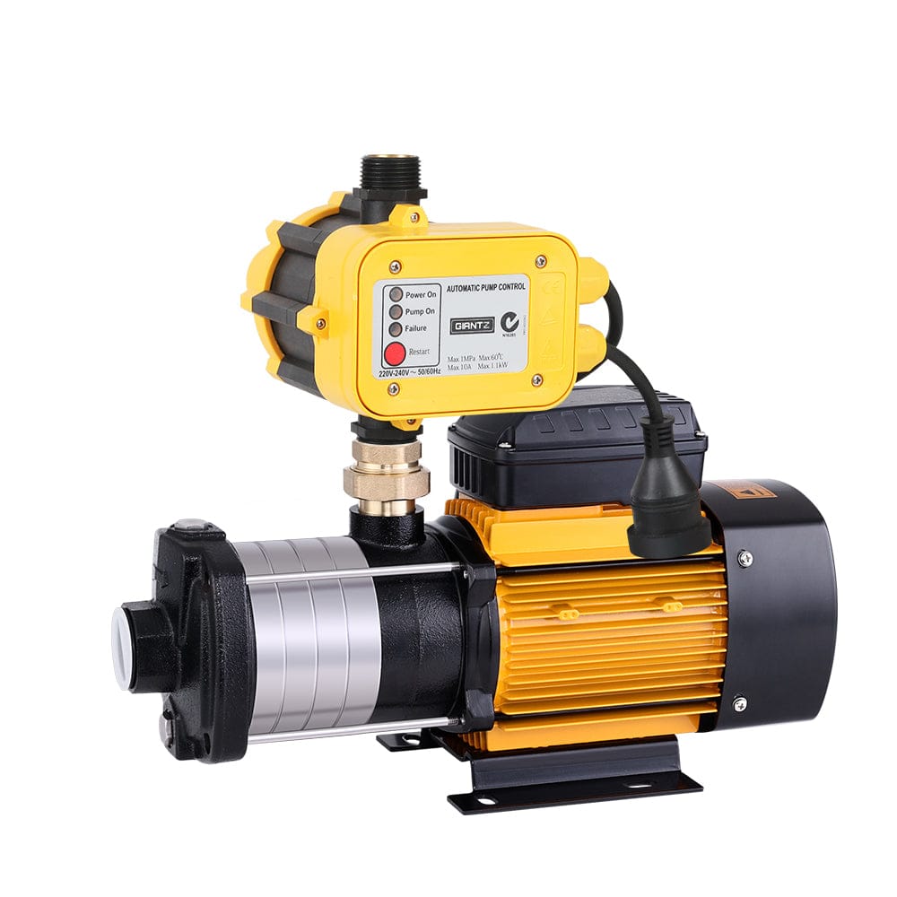 Giantz Garden Water Pump High Pressure 2000W 5 - Stage Tank Irrigation Yellow - SportZone.co.nz