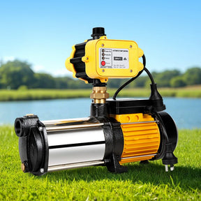 Giantz Garden Water Pump High Pressure 2500W 5-Stage Tank Irrigation Yellow - SportZone.co.nz