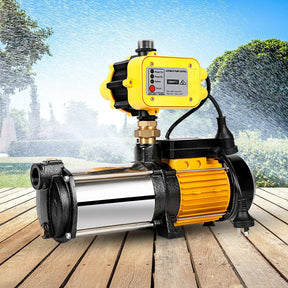 Giantz Garden Water Pump High Pressure 2500W 5 - Stage Tank Irrigation Yellow - SportZone.co.nz