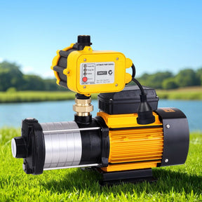 Giantz Garden Water Pump High Pressure 2500W 6-Stage Tank Irrigation Yellow - SportZone.co.nz