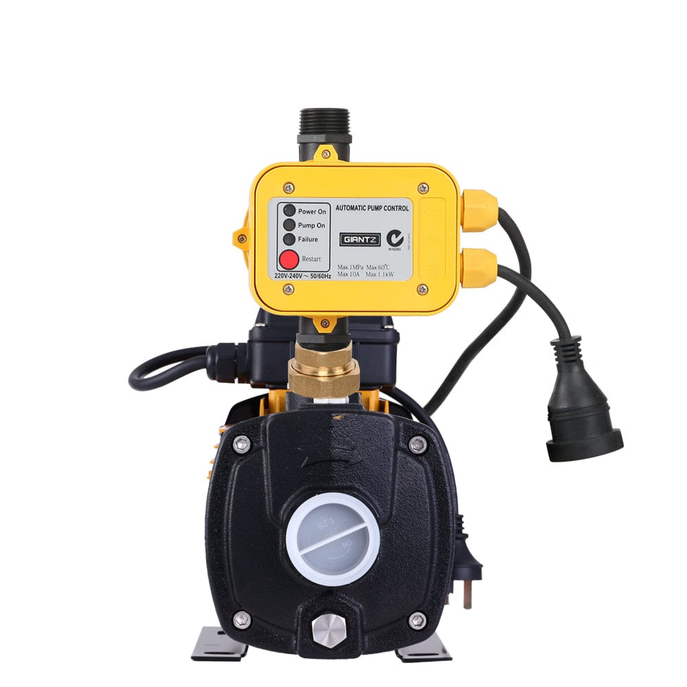 Giantz Garden Water Pump High Pressure 2500W 6 - Stage Tank Irrigation Yellow - SportZone.co.nz